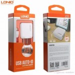 CARGADOR COMPLETO LDNIO IPHONE 2.4A 